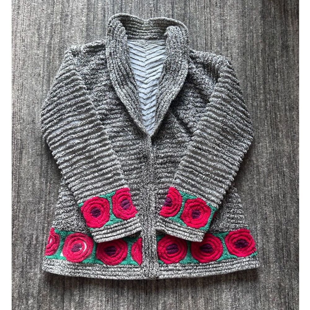Vintage Chenille 1940's Make Do and Mend Jacket M